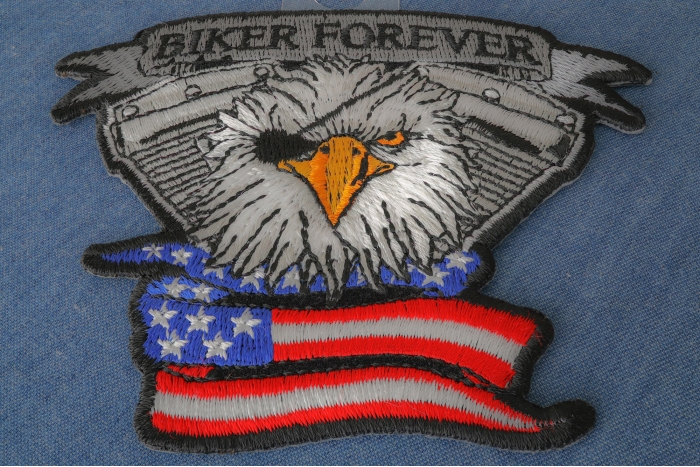 Biker Forever Eagle Eye Patch diagonal view