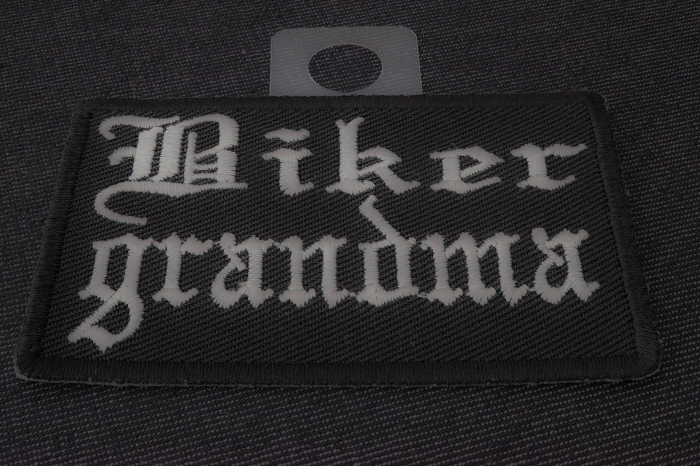 Biker Grandma Patch diagonal view