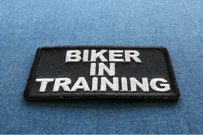 Biker In Training Patch diagonal view
