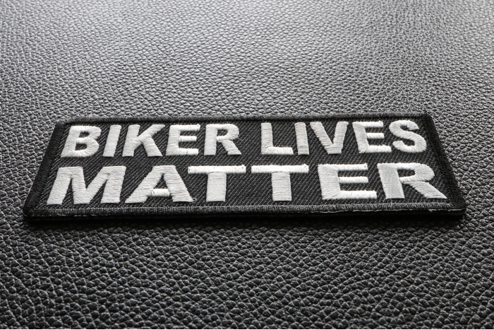 Biker Lives Matter Patch diagonal view