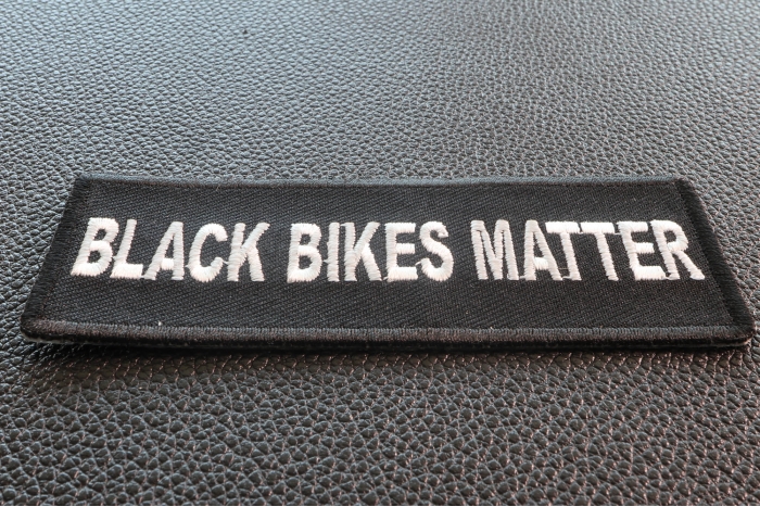 Black Bikes Matter Patch diagonal view