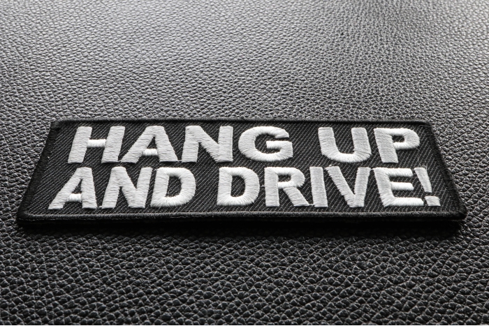Hang Up and Drive Patch diagonal view