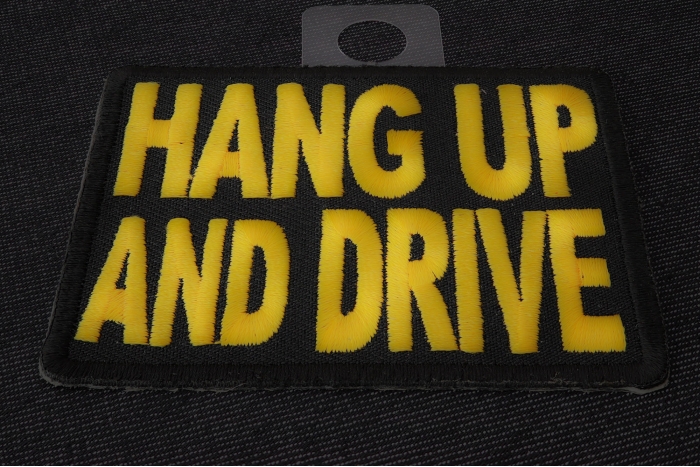 Hang Up and Drive Patch diagonal view
