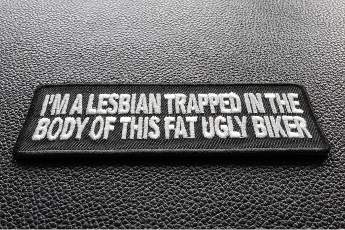 I'm A Lesbian Trapped In This Body Patch diagonal view