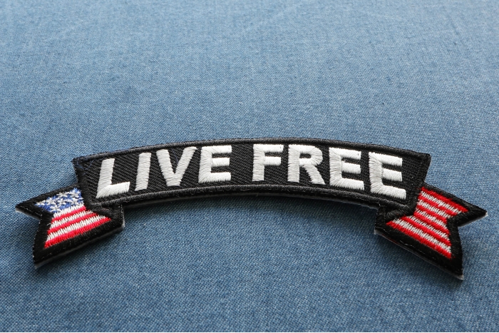 Live Free Patch diagonal view
