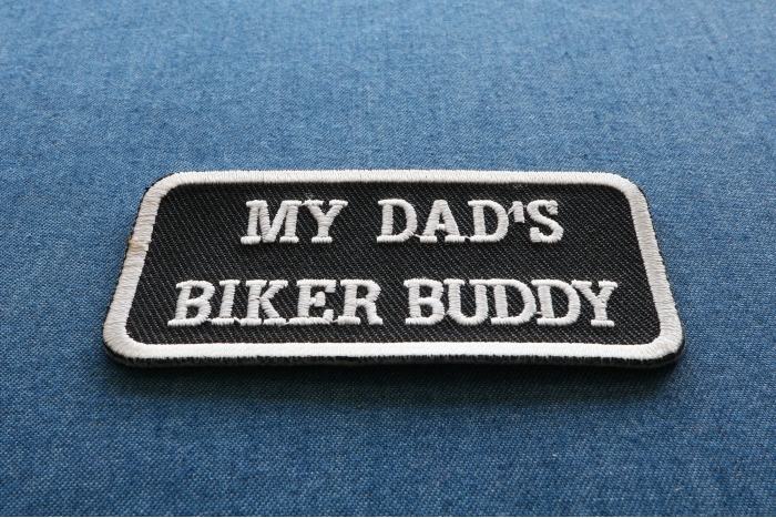 My Dad's Biker Buddy Patch diagonal view