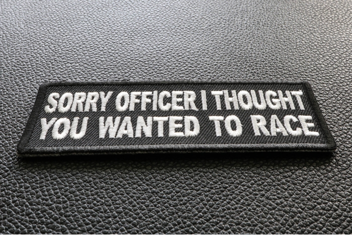 Sorry Officer I thought you wanted to race Patch diagonal view
