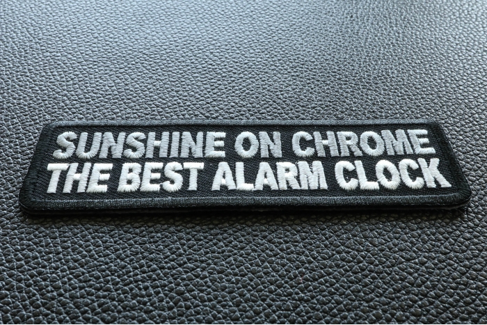 Sunshine On Chrome The Best Alarm Clock Patch diagonal view