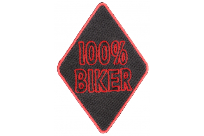 100 Percent Biker Patch