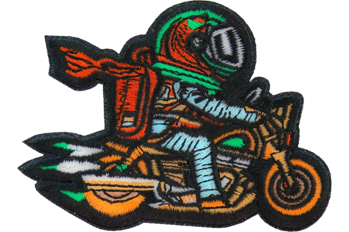 Astronaut Biker Patch