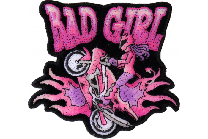 Bad Girl Biker Patch
