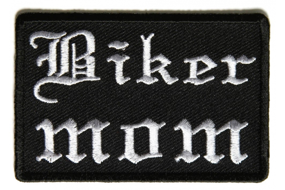 Biker Mom Patch In Old English