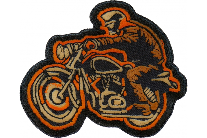 Biker on Motorcycle Patch