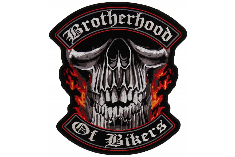 Brotherhood Of Bikers Large Vest Biker Patch