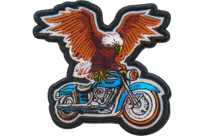 Eagle Riding Motorcycle Patch
