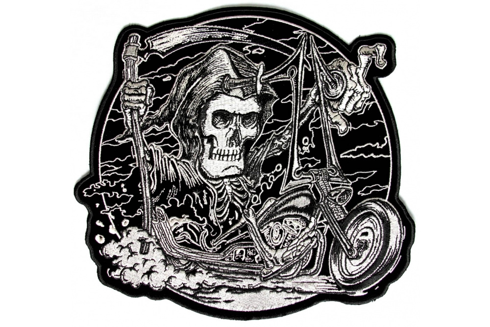 Grim Reaper Rider Biker Patch