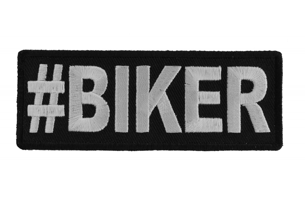 Hashtag Biker Patch