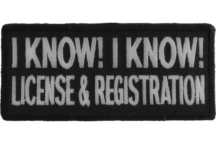 I Know I Know License and Registration Patch