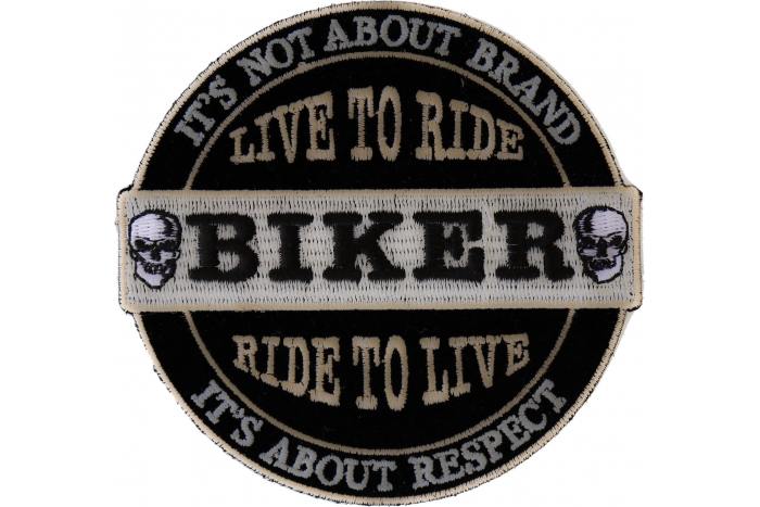 Live To Ride Ride to Live Biker Patch