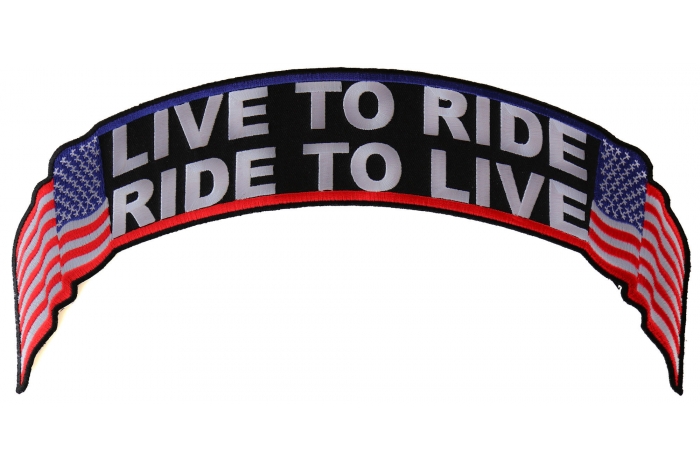 Live To Ride Ride To Live Patch