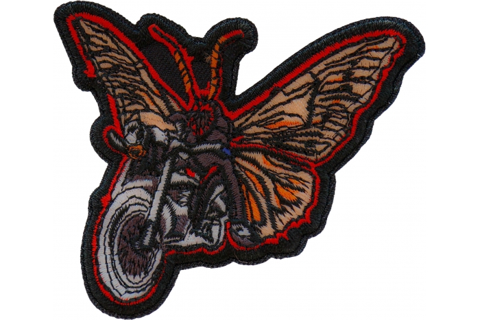 Moth Biker Patch