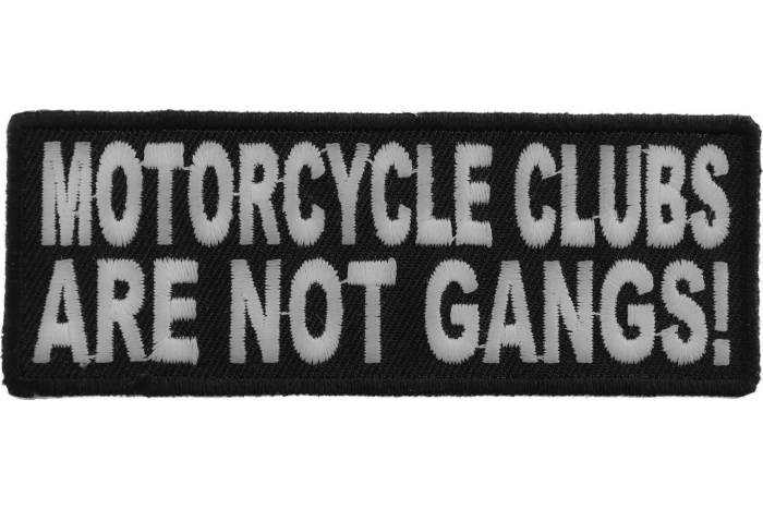 Motorcycle Clubs Are Not Gangs Patch