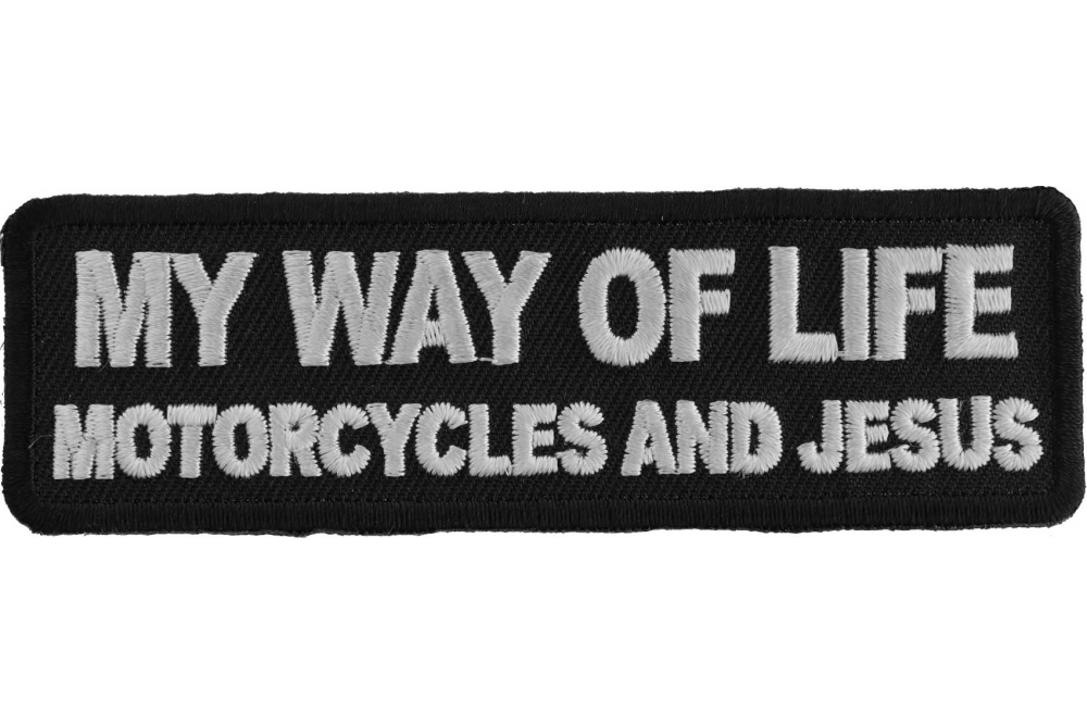 Motorcycle Jacket Patch - Love Jesus, His Fan Club Bothers Me