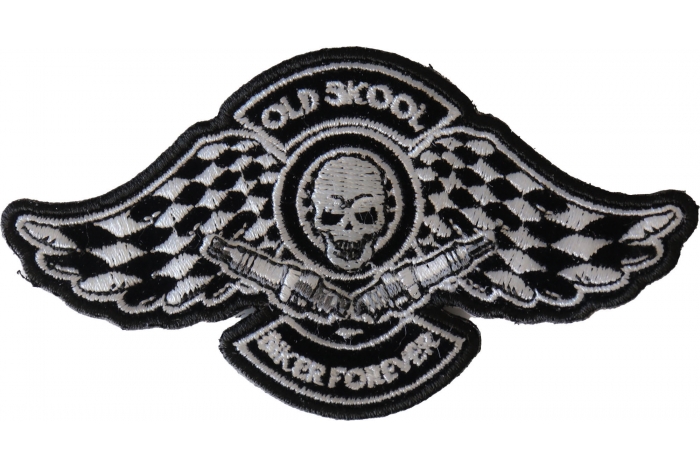 Old Skool Biker Forever Patch