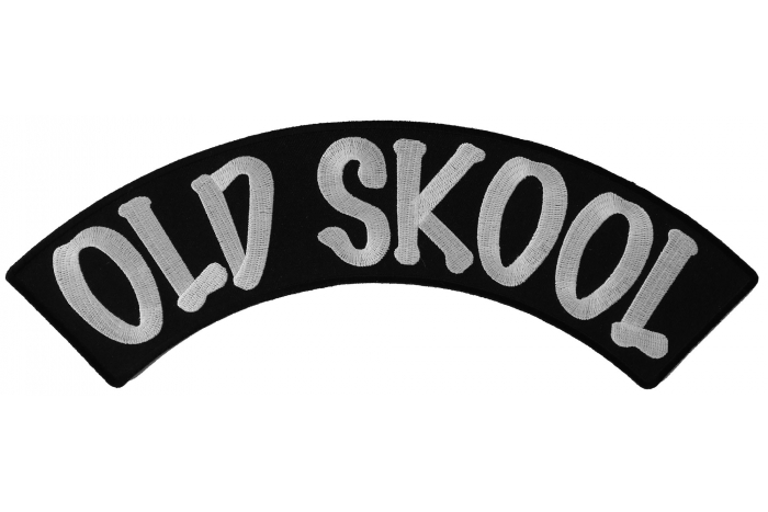 Old Skool Large Rocker Patch Old Skool Large Rocker Patch