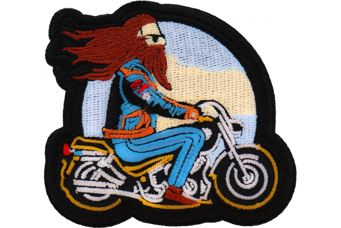 Biker on Motorcycle Patch