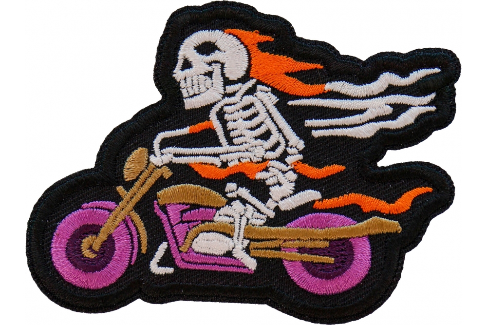 FAFO Skeleton Rider on Motorcycle Patch