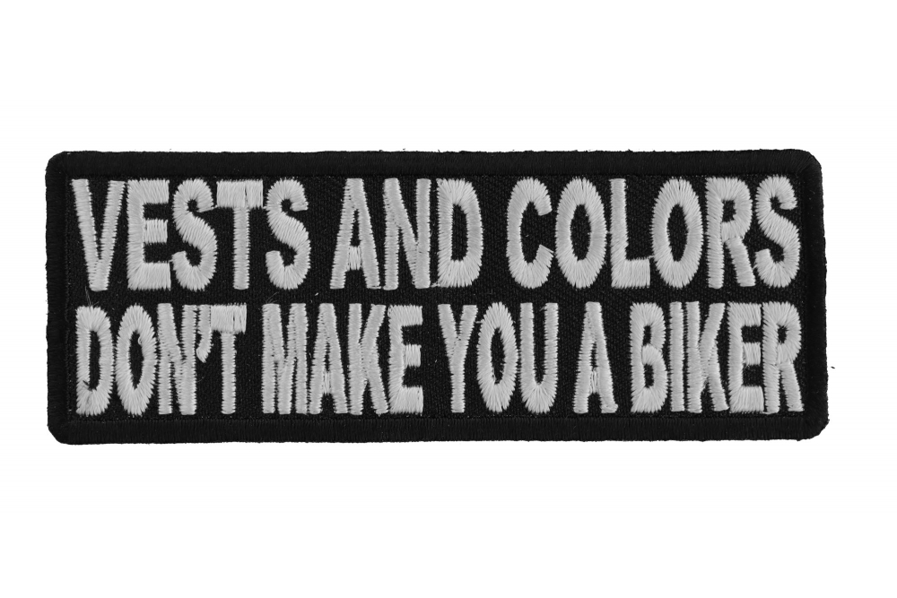 Vests and Colors Biker Patch