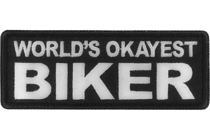 World's Okayest Biker Patch
