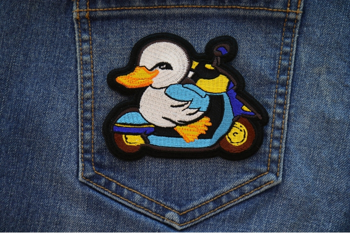 Duck Rider Patch shown on jeans