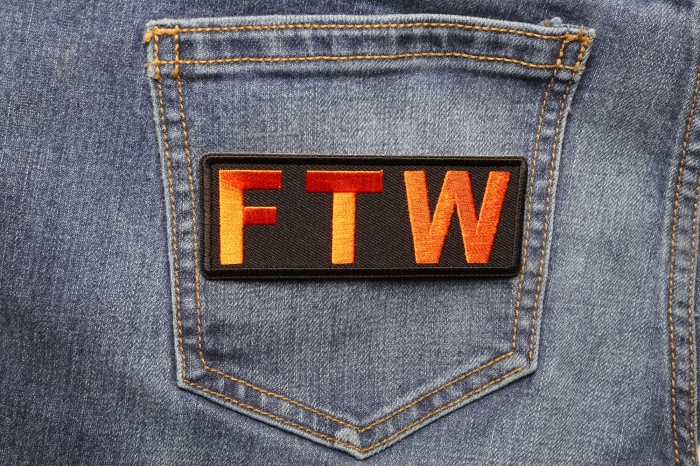 FTW Patch shown on jeans