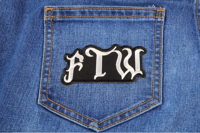 FTW Patch shown on jeans