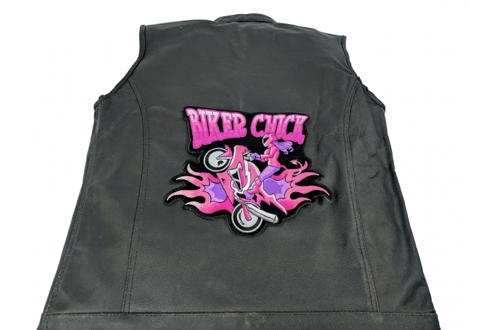  shown on leather vest