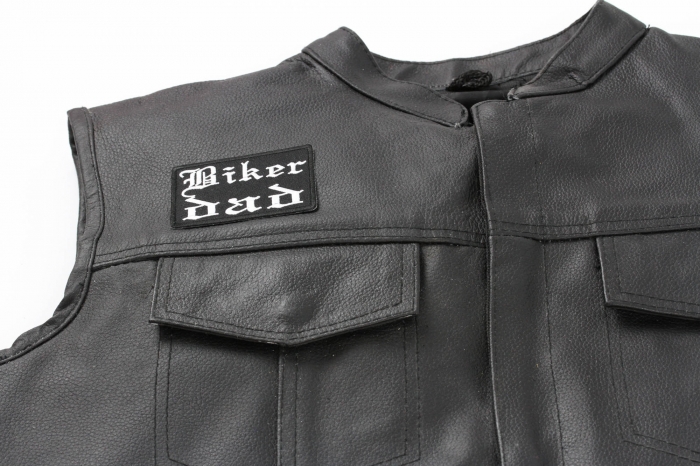  shown on leather vest