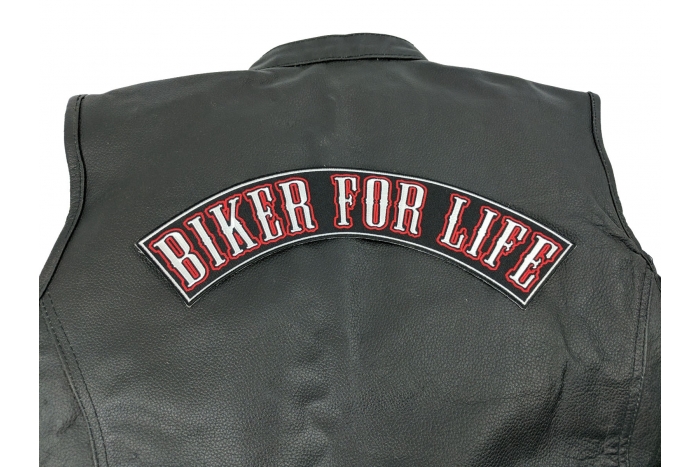  shown on leather vest