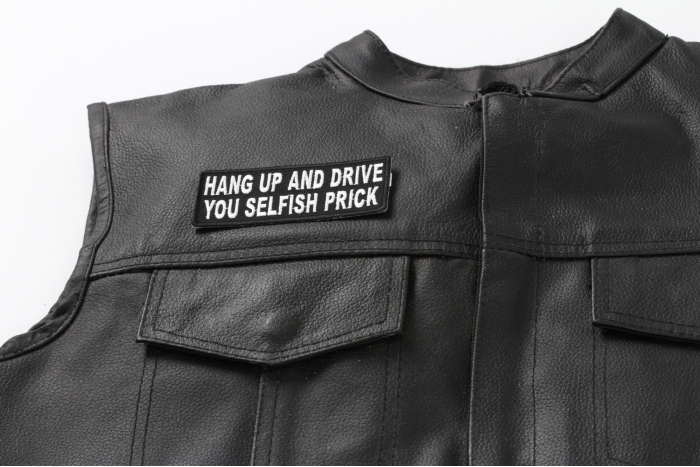  shown on leather vest