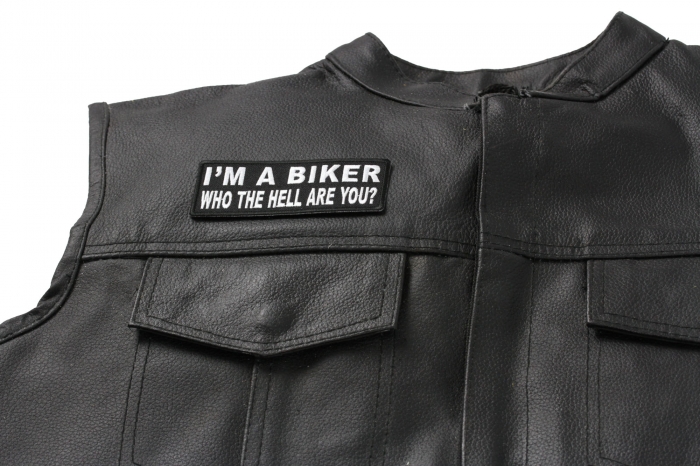  shown on leather vest
