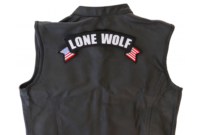  shown on leather vest