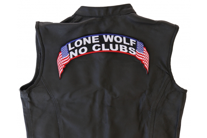 shown on leather vest