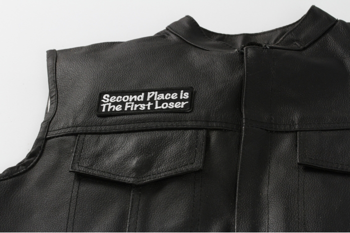  shown on leather vest