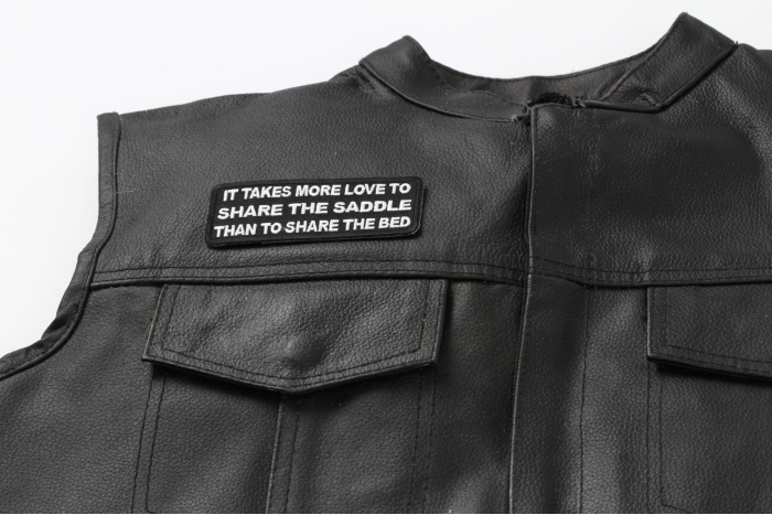  shown on leather vest