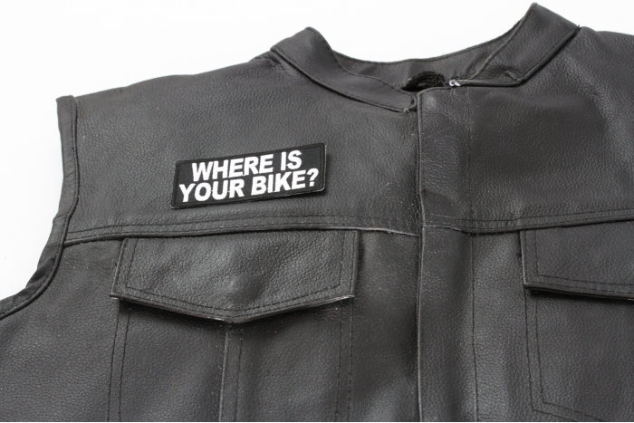  shown on leather vest