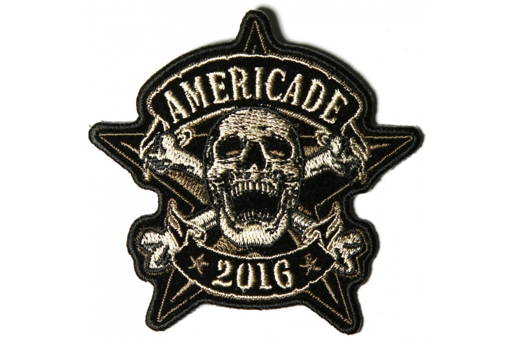 Americade 2016 Bike Week Patch Star Skull