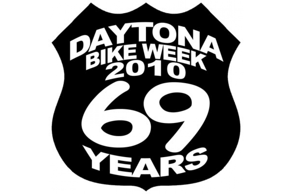 Daytona 2010 Shield Patch Black White