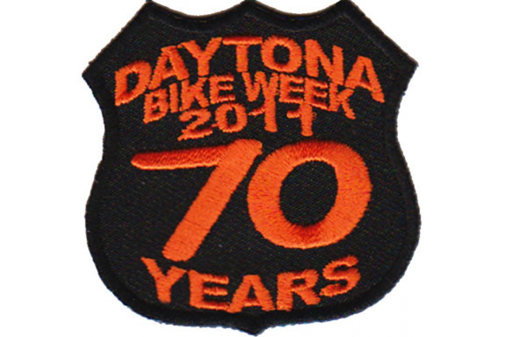 Daytona 2011 Shield Patch Black Orange