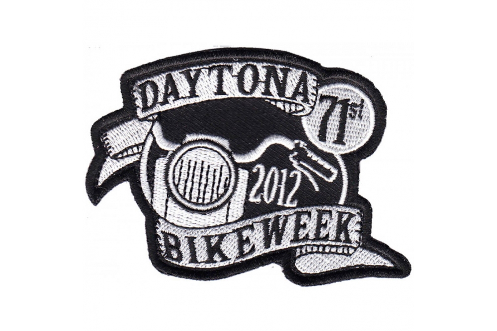 Daytona Bike Week 2012 Patch White